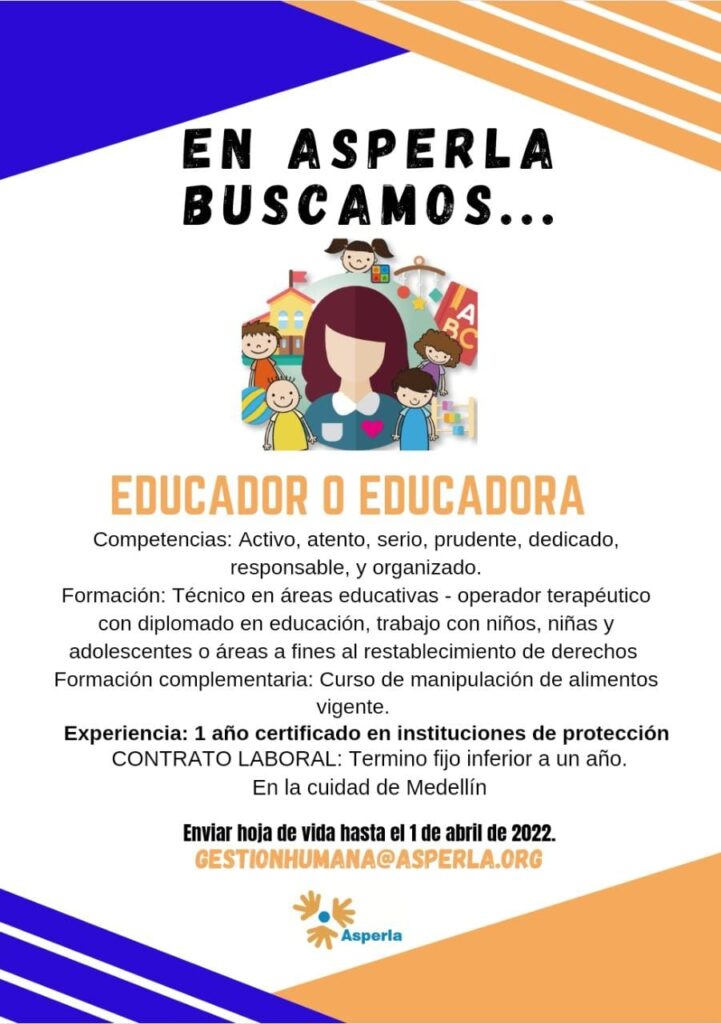 oferta trabajo educador ong