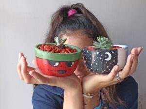 venta suculentas hechas por niños
